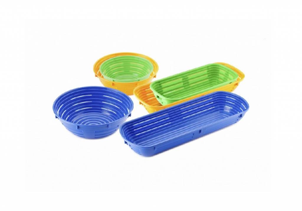 Plastic rising basket round, 500 grams