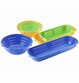 Plastic rising basket round, 1500 grams