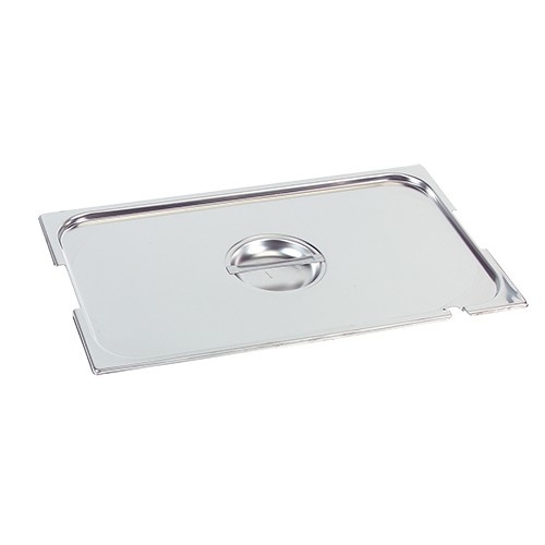 Gastronorm stainless steel lid1/6 GN with spoon-and grip recess