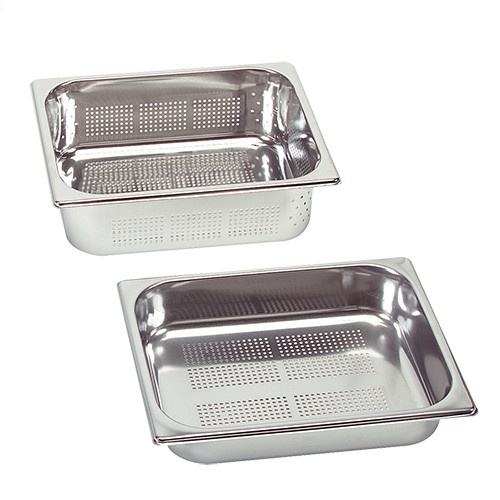 Perforated gastronorm container, GN 1/2 x 65(h) mm