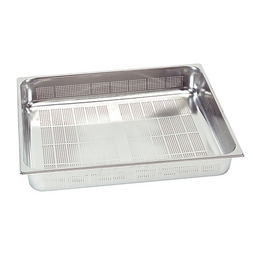 Perforated gastronorm container, GN 2/1 x 20(h) mm