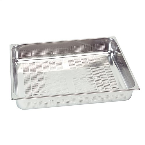 Perforated gastronorm container, GN 2/1 x 150(h) mm