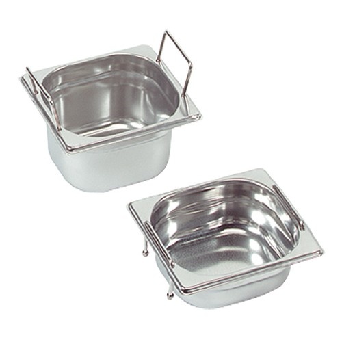 Gastronorm container with recessed handles, GN 1/6 x 65(h) mm
