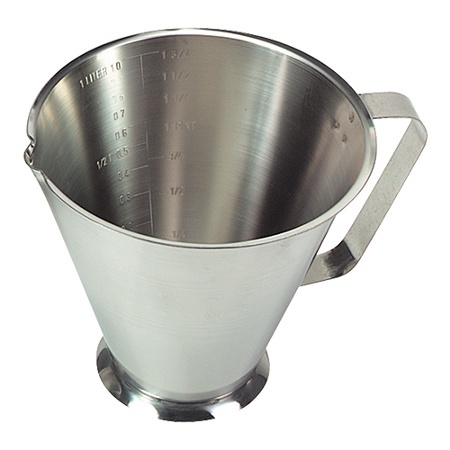 Stainless steel measure jug, 0.5 liter