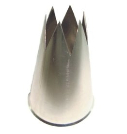 Garnishing tube 6-teeth, 4 mm