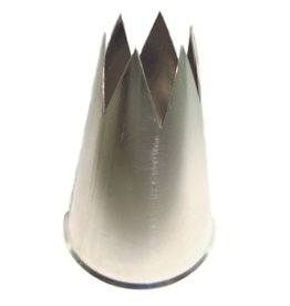 Garnishing tube 6-teeth, 6 mm