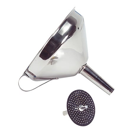 Edelstahltrichter 14 cm + Strainer