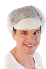 Hygienekappe mit Schirm, weiß