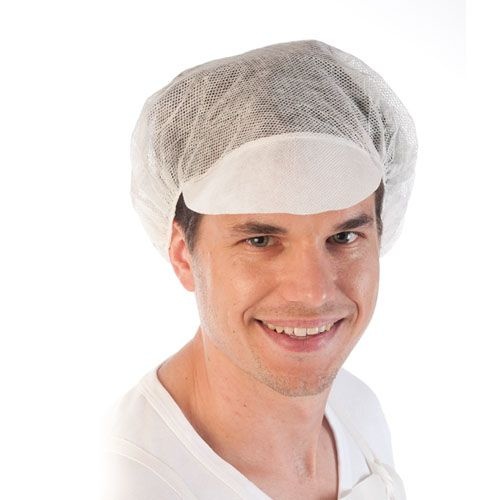 Hygiene cap with tip, white