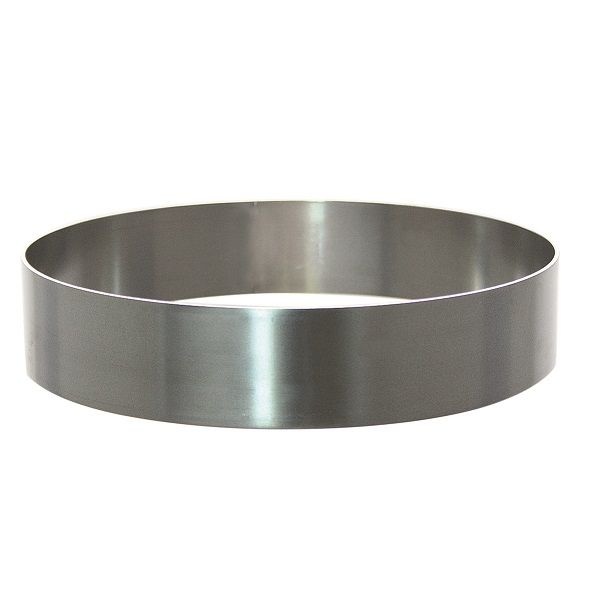 2 Round Stainless Steel Cooking Rings. Diameters: 220 & 250mm, h 50mm