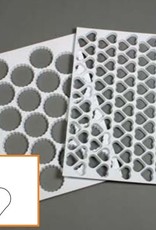 Schneider GmbH Plastic heart shaped cutting sheet, with 95 shapes (mat)