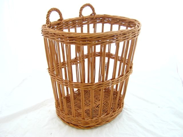 Wicker baguette basket 36 x 30 x 40/47 cm