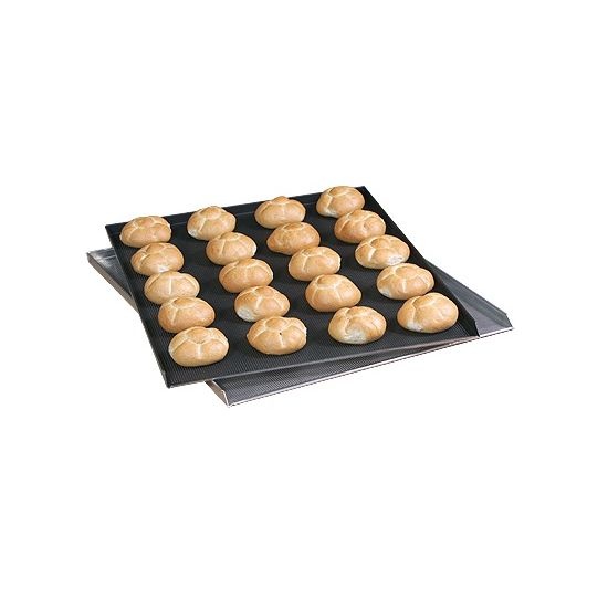 Aluminium bakplaat - 60  x 40  cm(geperforeerd) - 3 randen