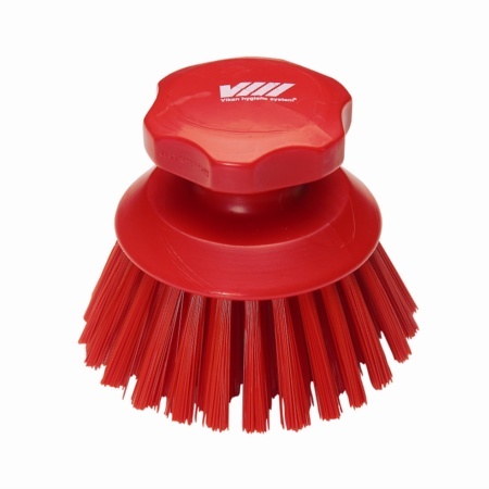 Vikan Vikan Round work brush, red