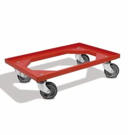 Plastic trollie, red