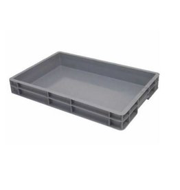 Plastic crate 600x400x75 (h) mm, closed