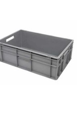 Plastic crate 600x400x280 (h) mm, open handles