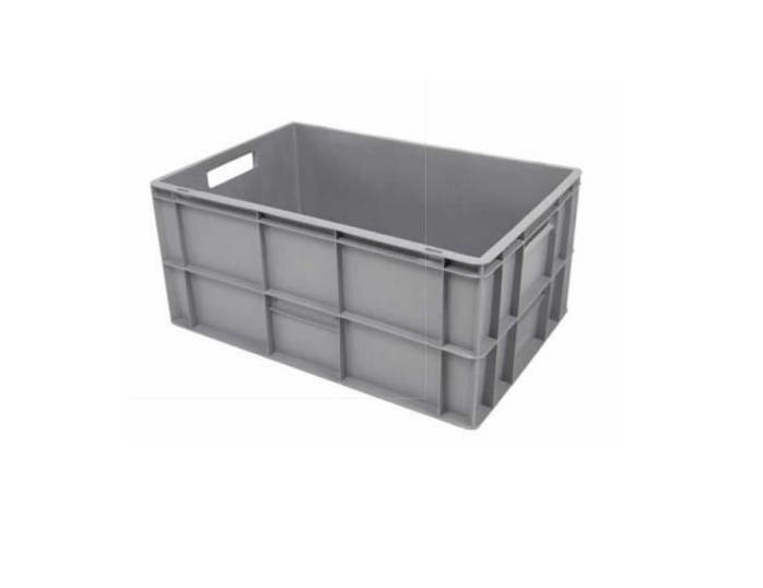 Plastic crate 600x400x320 (h) mm, open handles