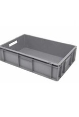 Plastic crate 600x400x170 (h) mm, open handles