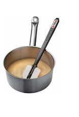 Spatula with thermometer