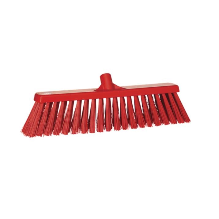 Vikan Hard broom, red