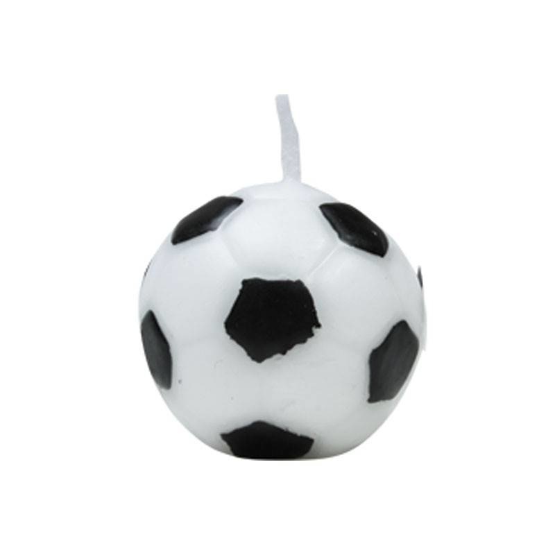 Candle football 3 cm  (6 pieces)