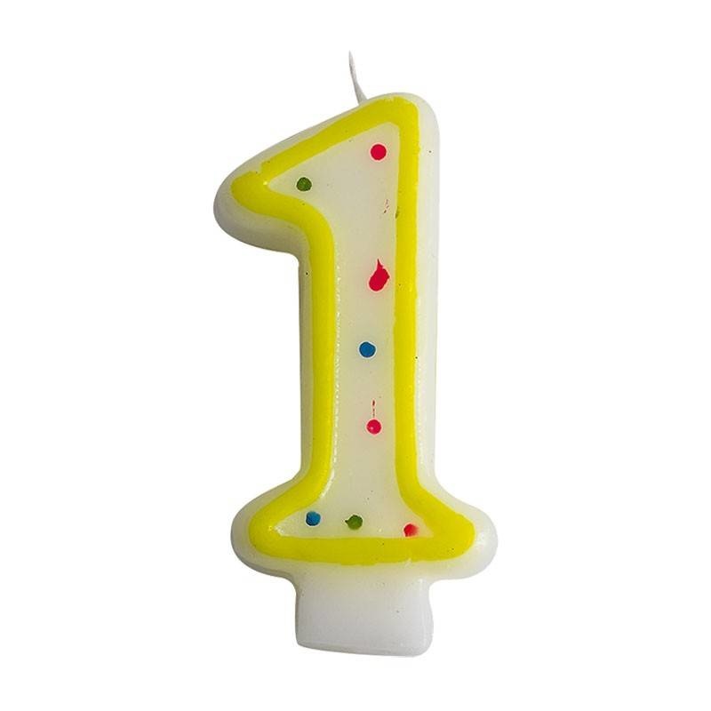 Number candle no. 1  (24 pieces)