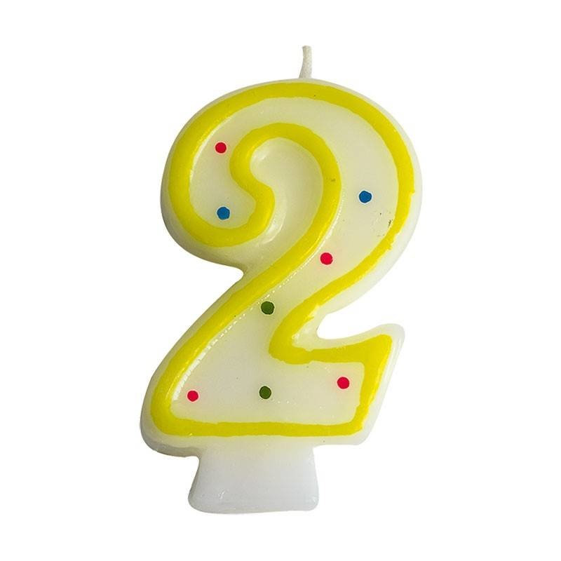 Number candle no. 2  (24 pieces)