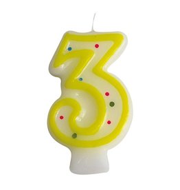 Number candle no. 3  (24 pieces)