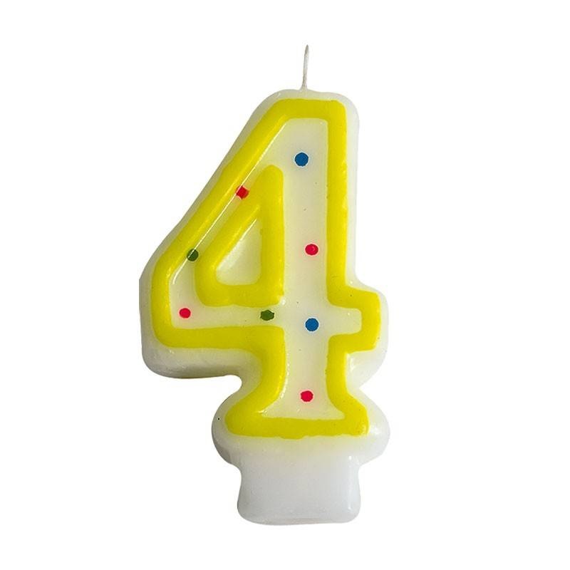 Number candle no. 4  (24 pieces)