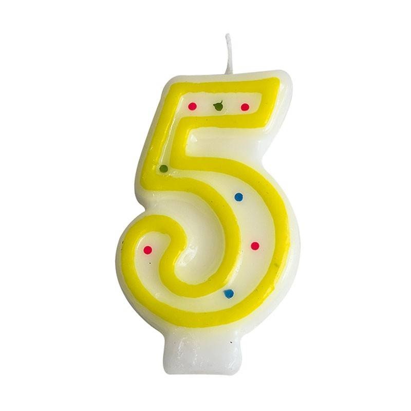 Number candle no. 5  (24 pieces)