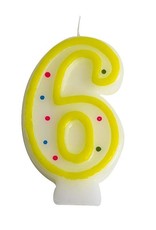 Number candle no. 6  (24 pieces)