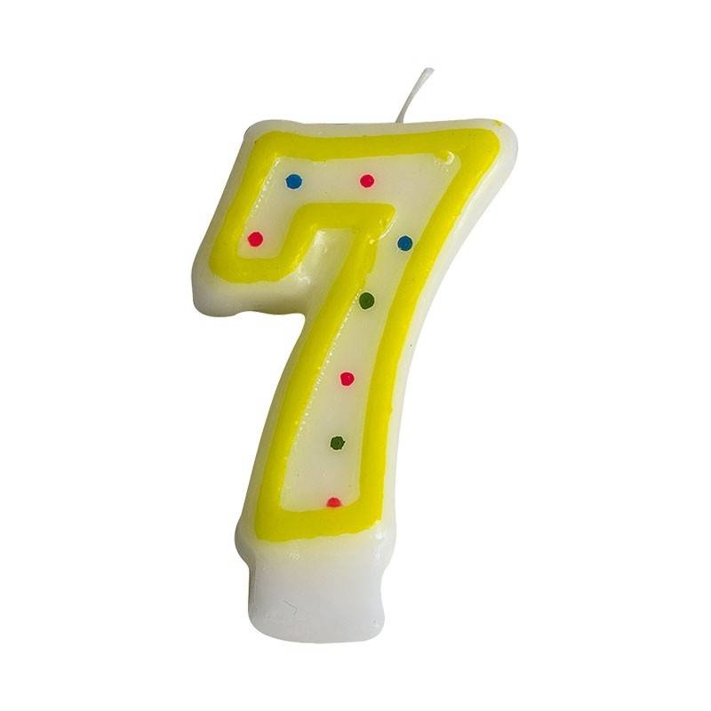 Number candle no. 7  (24 pieces)