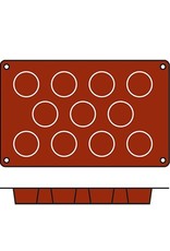 Silikomart Silikon-backform / Backmatte - mini muffin