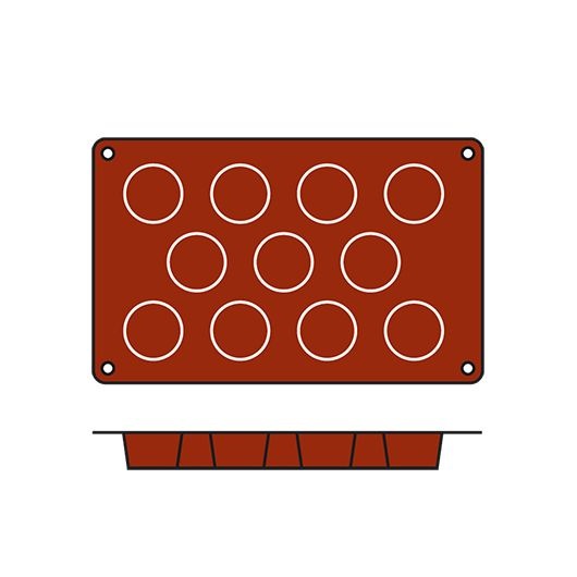 Silikomart Silikon-backform / Backmatte - mini muffin
