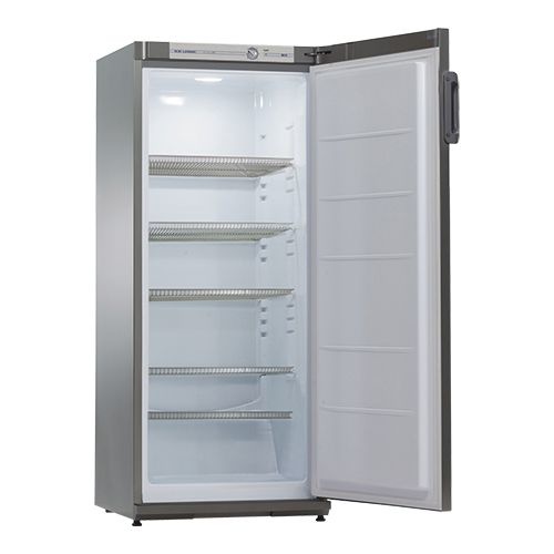 Exquisit Fridge Exquisit with stainless steel mantel