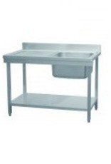 Combisteel Combisteel Demountable stainless steel sink with bottom shelf
