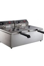 Combisteel Elektrische friteuse tafelmodel 2 x 6 liter