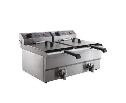 Combisteel Electric fryer table model 2 x 8 liters