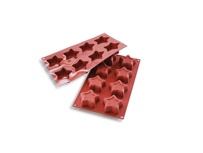 Silikomart Silikon Backform / Backmatte - große Sterne