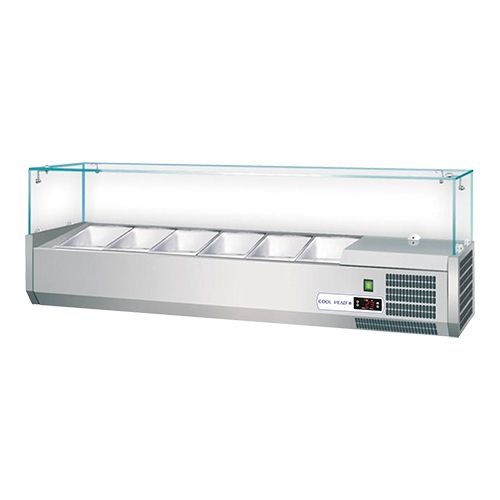 Set up refrigerated display case / Saladette 5 x 1/4 GN