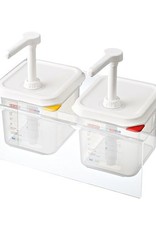 Sauce dispenser set 2 x 1/6 GN