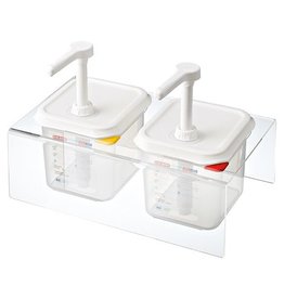 Sausdispenser set 2 x 1/6 GN