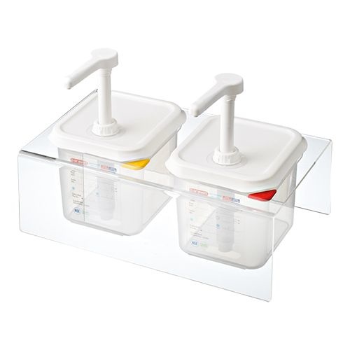 Sauce dispenser set 2 x 1/6 GN