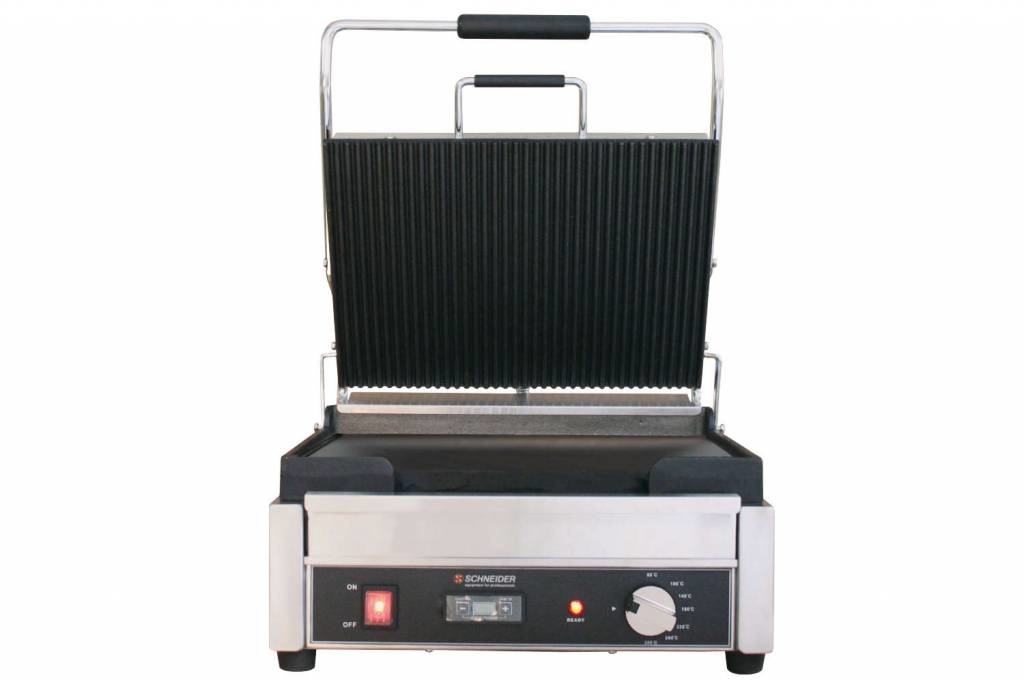 Schneider GmbH Grill large top plate ribbed bottom plate flat