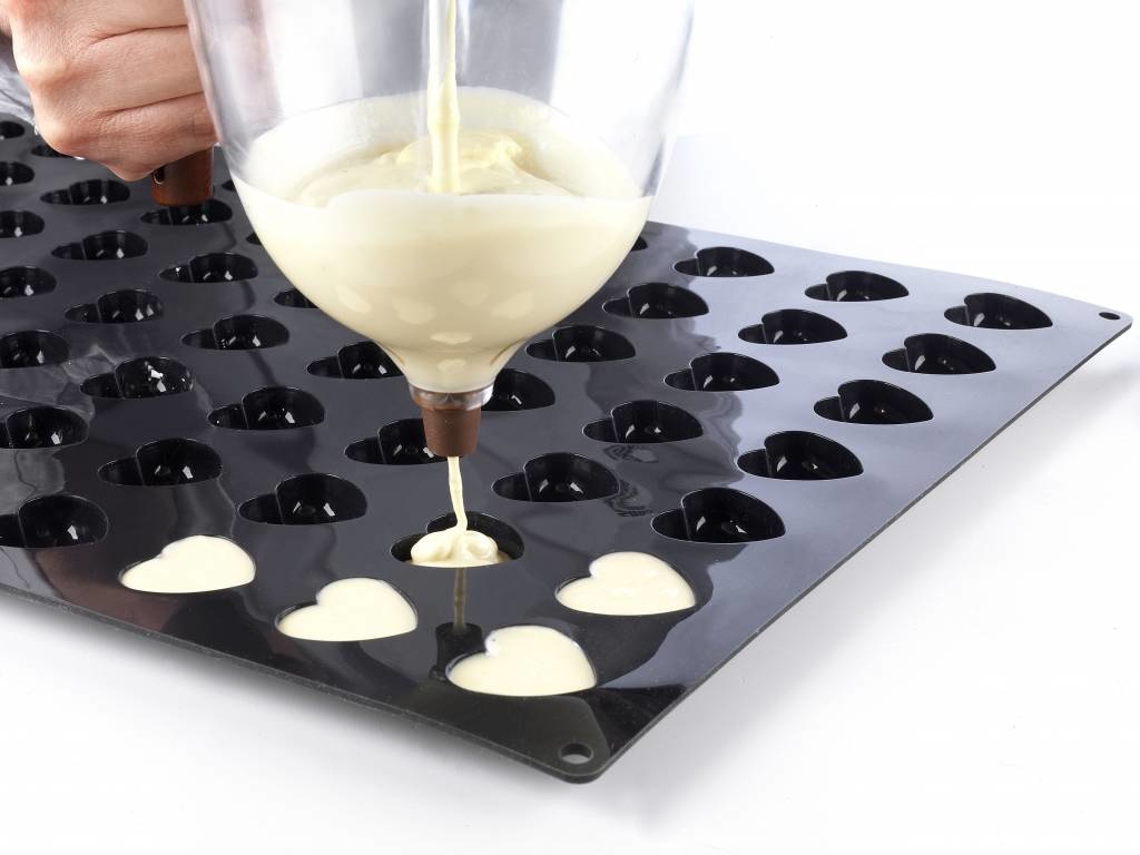Silikomart Siliconen bakmat - hart - Mini Cuori klein