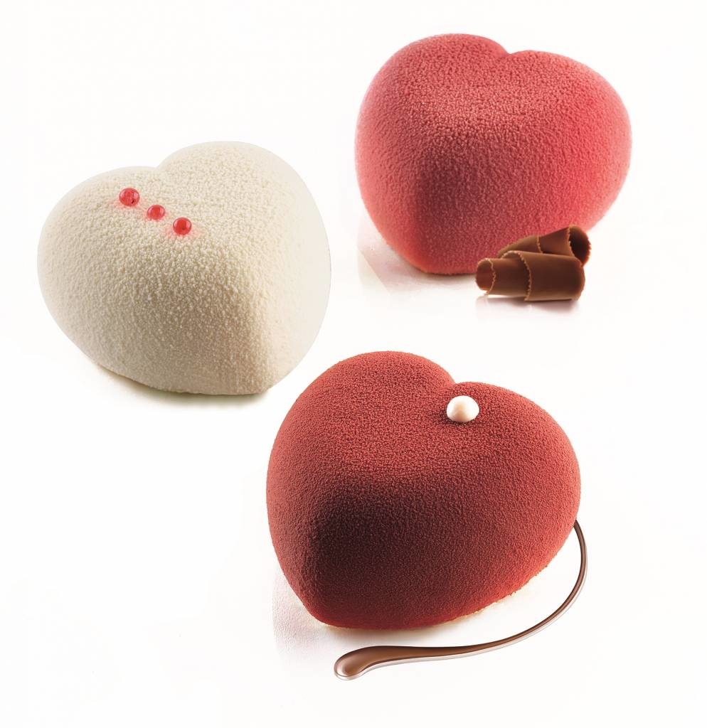 Silikomart Siliconen bakmat - Hart - Amorini