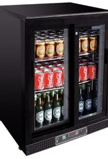 Polar Polar Bar Cooler 140 liters, single sliding door, black