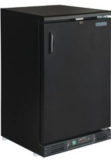 Polar Polar Bar Cooler 140 liters, solid single swing door, black