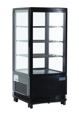 Polar Polar gekoelde vitrine, zwart, 68 liter